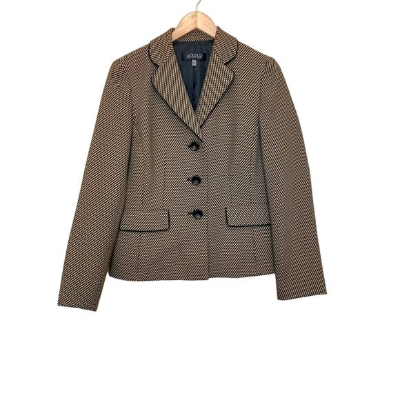 Kasper Black and Tan Blazer - Picture 2 of 10